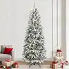 Image de Sapin De Noël Artificiel Avec 300 Led Avec Support Blanc 240 Cm Vidaxl