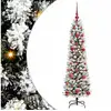 Image de Vidaxl sapin artificiel blanc 120 cm pvc, métal et plastique
