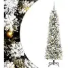 Image de Vidaxl sapin artificiel blanc 180 cm pvc, métal et plastique