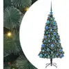 Image de Vidaxl arbre artificiel pré-éclairé avec ensemble de boules
