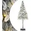Image de Sapin De Noël Avec 300 Led Blanc 210 Cm Pe Et Acier Vidaxl