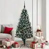 Image de Sapin De Noël Artificiel Vert 180 Cm Pvc, Acier Et Plastique Vidaxl