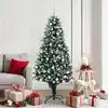 Image de Sapin De Noël Artificiel Vert 180 Cm Pvc, Acier Et Plastique Vidaxl