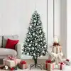 Image de Sapin De Noël Artificiel Vert 180 Cm Pvc, Acier Et Plastique Vidaxl