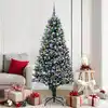 Image de Sapin De Noël Artificiel Vert 180 Cm Pvc, Acier Et Plastique Vidaxl