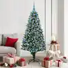 Image de Sapin De Noël Artificiel Vert 180 Cm Pvc, Acier Et Plastique Vidaxl