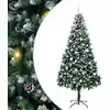 Image de Sapin De Noël Artificiel Vert 210 Cm Pvc, Acier Et Plastique Vidaxl