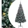 Image de Sapin De Noël Artificiel Vert 210 Cm Pvc, Acier Et Plastique Vidaxl