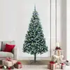 Image de Sapin De Noël Artificiel Vert 210 Cm Pvc, Acier Et Plastique Vidaxl