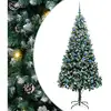 Image de Vidaxl sapin artificiel vert 210 cm pvc, acier et plastique