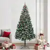 Image de Sapin De Noël Artificiel Vert 240 Cm Pvc, Acier Et Plastique Vidaxl