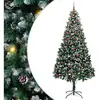 Image de Vidaxl sapin artificiel vert 240 cm pvc, acier et plastique