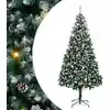 Image de Sapin De Noël Artificiel Vert 240 Cm Pvc, Acier Et Plastique Vidaxl