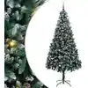 Image de Sapin De Noël Artificiel Vert 240 Cm Pvc, Acier Et Plastique Vidaxl