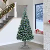 Image de Sapin De Noël Artificiel Vert 240 Cm Pvc, Acier Et Plastique Vidaxl