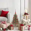 Image de Sapin De Noël Avec 150 Led Avec Support Vert 65 Cm Pe Vidaxl