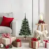 Image de Sapin De Noël Avec 150 Led Avec Support Vert 65 Cm Pe Vidaxl