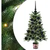 Image de Vidaxl sapin avec 150 led avec support vert 65 cm pe