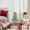 Image de Sapin De Noël Avec 150 Led Avec Support Vert 65 Cm Pe Vidaxl