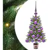 Image de Vidaxl sapin avec 150 led avec support vert 65 cm pe