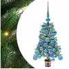 Image de Vidaxl sapin avec 150 led avec support vert 65 cm pe