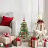 Image de Sapin De Noël Avec 150 Led Avec Support Vert 65 Cm Pe Vidaxl