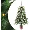 Image de Sapin De Noël Avec 150 Led Avec Support Vert 90 Cm Pe Vidaxl
