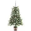 Image de Vidaxl sapin avec 150 led avec support vert 90 cm pe