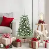 Image de Sapin De Noël Avec 150 Led Avec Support Vert 90 Cm Pe Vidaxl
