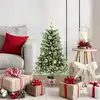 Image de Sapin De Noël Avec 150 Led Avec Support Vert 90 Cm Pe Vidaxl