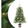 Image de Vidaxl sapin avec 150 led avec support vert 90 cm pe