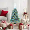 Image de Sapin De Noël Avec 150 Led Avec Support Vert 90 Cm Pe Vidaxl