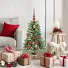 Image de Sapin De Noël Avec 150 Led Avec Support Vert 90 Cm Pe Vidaxl