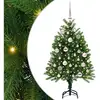 Image de Vidaxl sapin avec 150 led avec support vert 120 cm pe