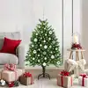 Image de Sapin De Noël Avec 150 Led Avec Support Vert 120 Cm Pe Vidaxl