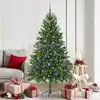 Image de Sapin De Noël Avec 300 Led Avec Support Vert 180 Cm Pe Vidaxl