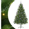 Image de Vidaxl sapin avec 300 led avec support vert 180 cm pe