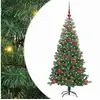 Image de Vidaxl sapin avec 150 led avec support vert 120 cm pvc