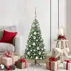 Image de Sapin De Noël Avec 150 Led Avec Support Vert 120 Cm Pvc Vidaxl
