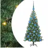 Image de Vidaxl sapin avec 150 led avec support vert 120 cm pvc
