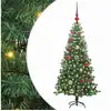 Image de Vidaxl sapin avec 150 led avec support vert 120 cm pvc
