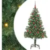 Image de Vidaxl sapin avec 150 led avec support vert 150 cm pvc