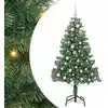 Image de Sapin De Noël Avec 150 Led Avec Support Vert 150 Cm Pvc Vidaxl