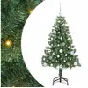 Image de Vidaxl sapin avec 150 led avec support vert 150 cm pvc