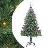 Image de Vidaxl sapin avec 150 led avec support vert 150 cm pvc