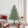 Image de Sapin De Noël Avec 300 Led Avec Support Vert 180 Cm Pvc Vidaxl