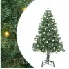 Image de Vidaxl sapin avec 300 led avec support vert 180 cm pvc