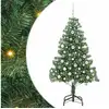 Image de Vidaxl sapin avec 300 led avec support vert 180 cm pvc