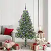 Image de Sapin De Noël Avec 300 Led Avec Support Vert 180 Cm Pvc Vidaxl