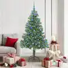 Image de Sapin De Noël Avec 300 Led Avec Support Vert 180 Cm Pvc Vidaxl